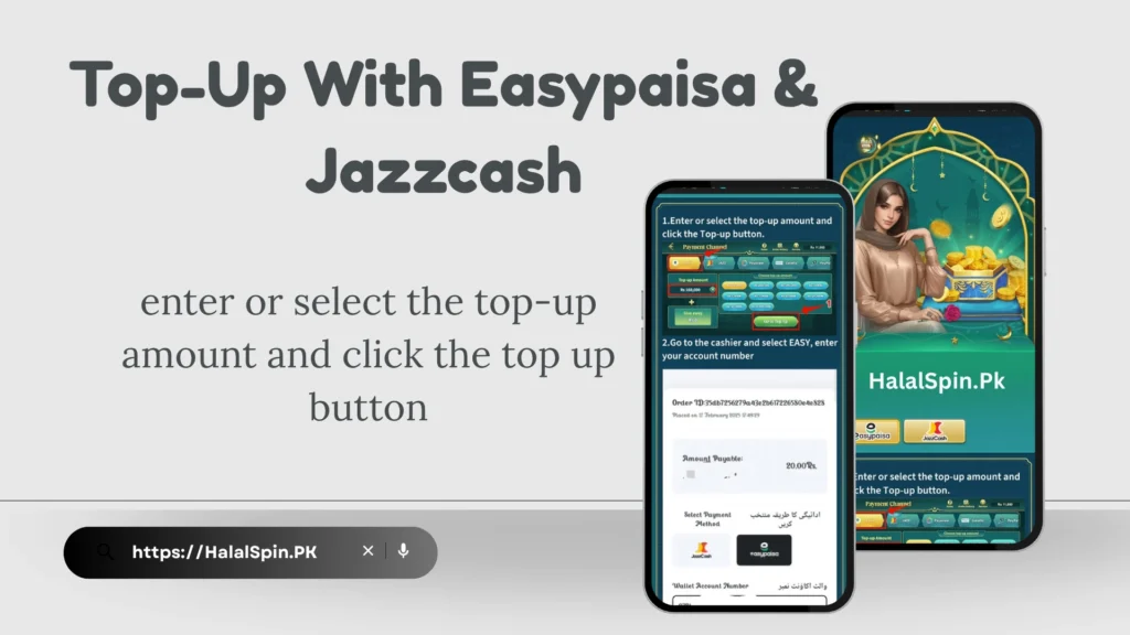 Halal Spin top-up method – Add funds to play & win real cash