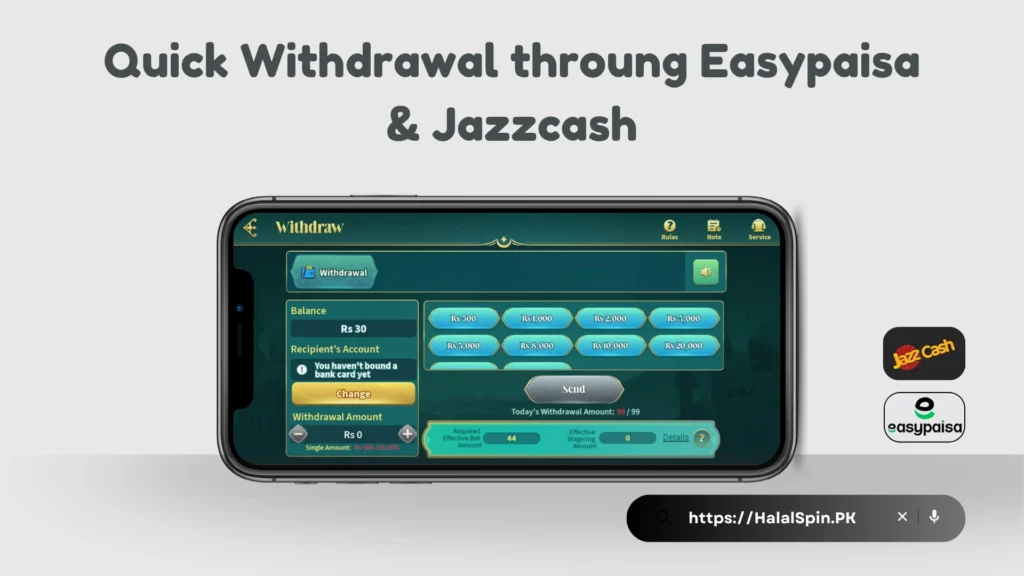 Halal Spin withdrawal proof – Real cash out to JazzCash/Easypaisa