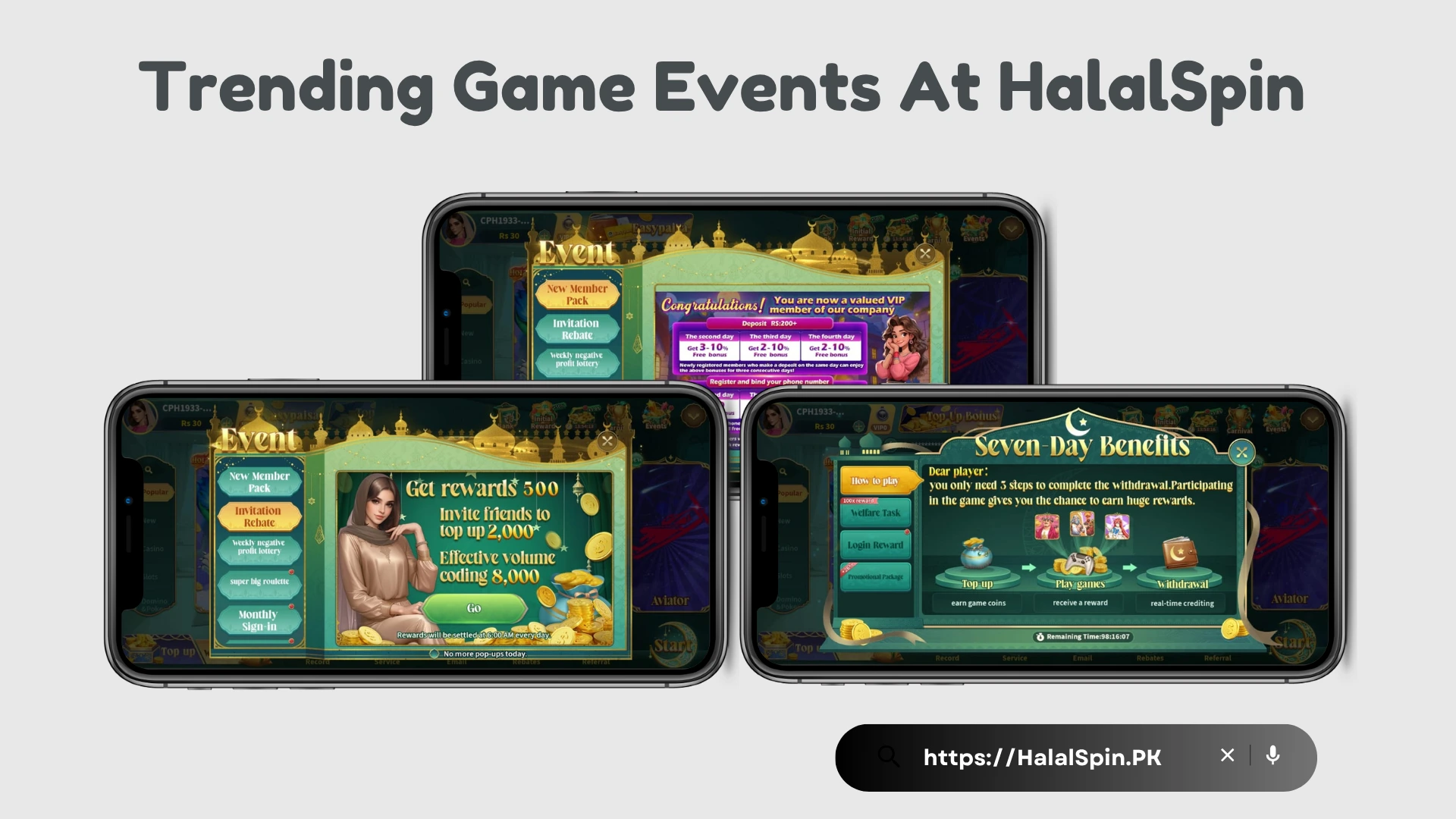 Halal Spin top player leaderboard event – Real money prizes
