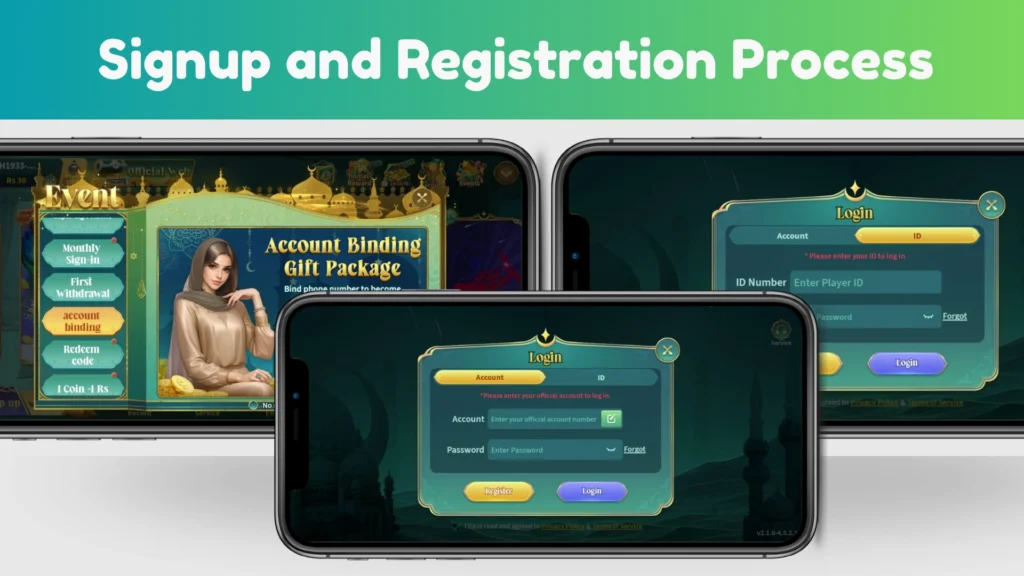 Halal Spin signup screen
